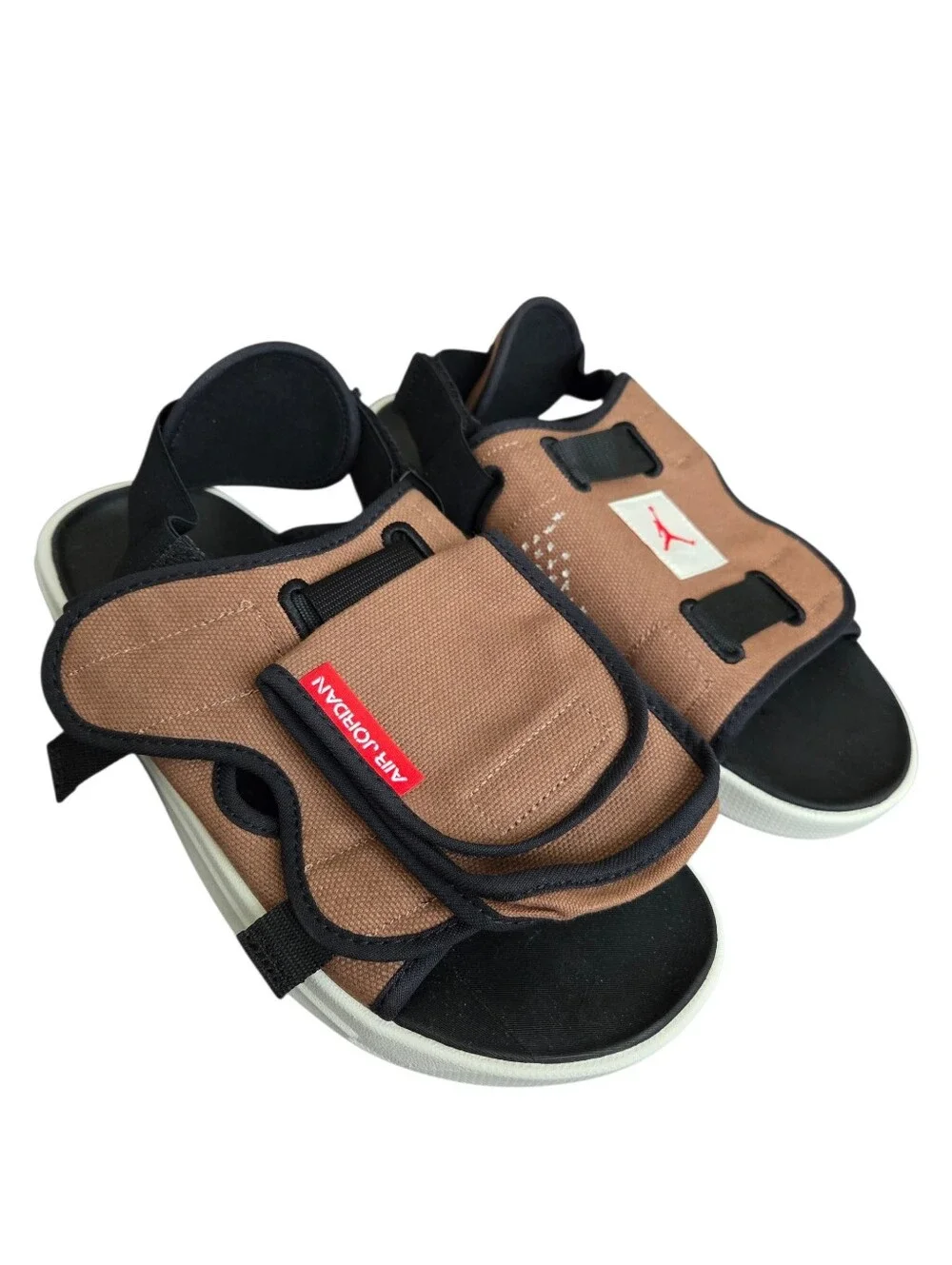 Jordan LS Slides Men's Sz 12 Archaeo Brown Summer Casual Vacation Athleisure